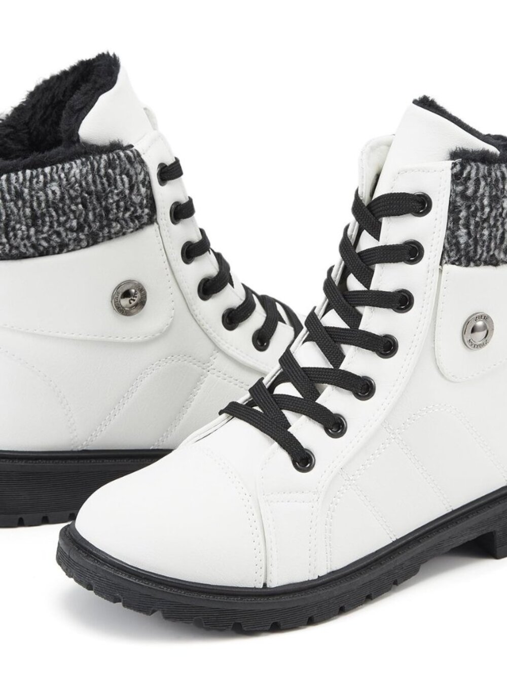 Womens Winter Snow Boots Warm Fur Lined Winter Water-resistan Ankle Booties
